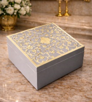 Wooden Box with Ornate Jali Lid
