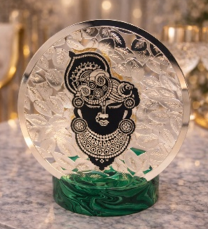 Silver Plated Shrinathji Tea Light Holder